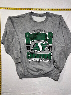 Starter Saskatchewan Roughriders 1997 Western Division Champions Sweatshirt